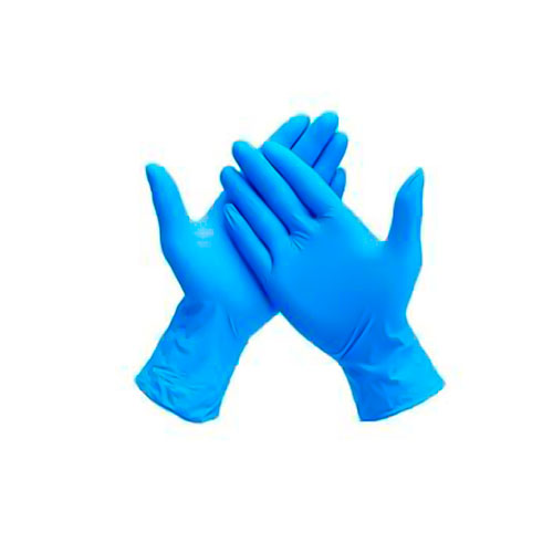 51977. GUANTES DE LATEX AZUL PLUS BAJO EN POLVO NO ESTERIL TALLA CHICA (2 PAQUETES C/100 PIEZAS)  -AMBIDERM