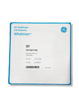 22147. PAPEL FILTRO  CIRCULAR #597 24CM C/100 WHATMAN
