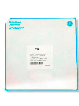 22928. PAPEL FILTRO CIRCULAR  #597 320MM CELULOSA C/100 WHATMAN