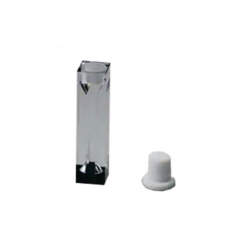 22297. CELDA DE CUARZO 50UL, 10MM DE PASO, 200-2500NM ULTRA-MICRO SUPRASIL RECTANGULAR C/TAPA DE TEFLON HELLMA