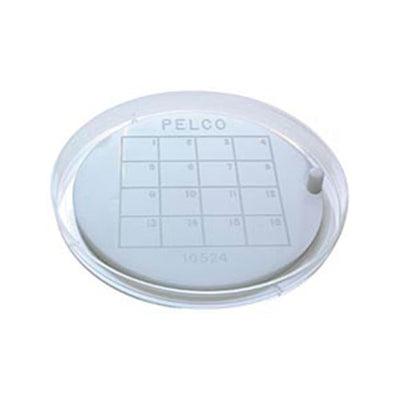 23110. ALMOHADILLA DE SOPORTE C/CUADRICULA NUMERADA DEL 1-16, C/CAJA PETRI 80MM, PELCO-TED-PELLA