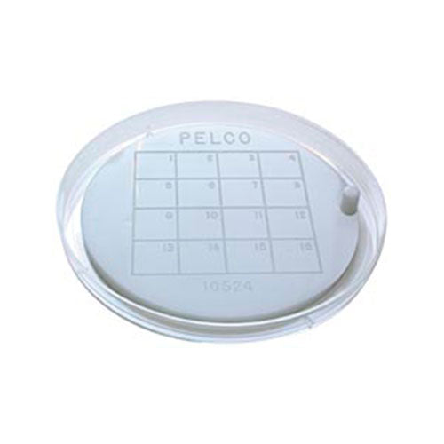 23110. ALMOHADILLA DE SOPORTE C/CUADRICULA NUMERADA DEL 1-16, C/CAJA PETRI 80MM, PELCO-TED-PELLA