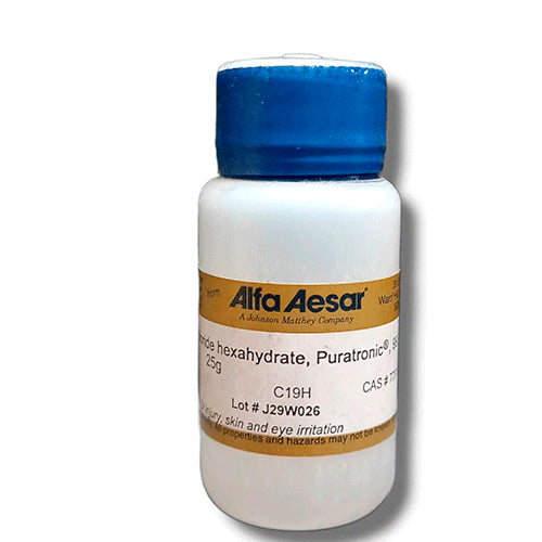 23396. CLORURO DE MAGNESIO HEXAHIDRATADO PURATRONIC 99.999% (BASE METALICA) 25GR ALFA AESAR
