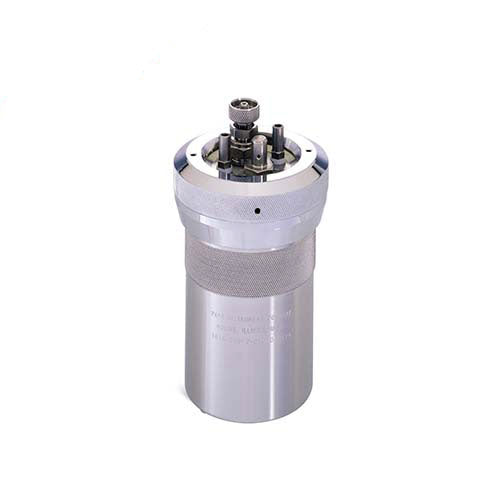 262. RECIPIENTE DE ACERO INOXIDABLE P/COMBUSTION DE OXIGENO C/CABEZA Y CILINDRO DE ALEACION, RESISTENCIA SUPERIOR A LA CORROSION AL CLORO LIBRE Y A LOS ACIDOS HALOGENADOS P/CALORIMETROS 6100 Y 6200 PARR