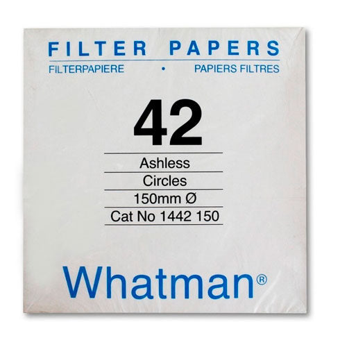 27748. PAPEL FILTRO #42 CUALITATIVO 125MM C/100 WHATMAN