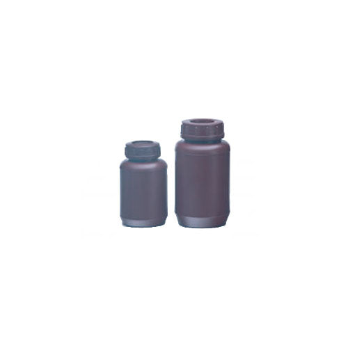 11610. FRASCO POLIETILENO ALTA DENSIDAD 250ML AMBAR BOCA ANCHA PAQUETE C/5 PIEZAS - MEGALAB