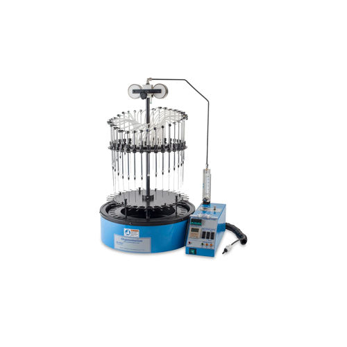 55562. EVAPORADOR DE NITROGENO 34 POSICIONES MOD. N-EVAP, MEDIDOR DE FLUJO AJUSTABLE 0.30LPM 120V ORGANOMATION