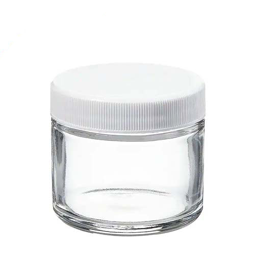 22318. FRASCO DE VIDRIO CLARO 60ML TIPO POMADERO BOCA ANCHA C/TAPA PLASTICA 53-400MM C/5, 1200060 THERMO SCIENTIFIC