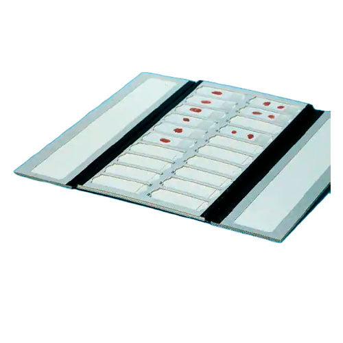 27872. BANDEJA DE CARTON NEGRO P/20 PORTAOBJETOS DE 25X75MM PAQUETE C/2 PIEZAS FISHERBRAND