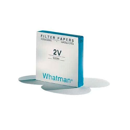 27746. PAPEL FILTRO #2V CUALITATIVO 15CM C/100 WHATMAN