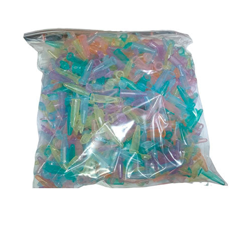 31209. TUBO P/CENTRIFUGA 1.5ML POLIPROPILENO ALTA CALIDAD GRADUADO COLORES SURTIDOS LIBRE DE ARNASA, ADNASA Y ADN C/500 SSIBIO