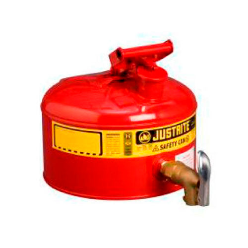 517. BIDON DE SEGURIDAD 2GAL (7.5LT) POLIETILENO BLANCO P/DESECHOS NO CORROSIVOS/ACIDOS BOCA ANCHA JUSTRITE