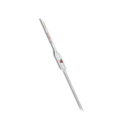22570. PIPETA VOLUMETRICA DE VIDRIO BOROSILICATO 40ML CLASE A FISHERBRAND