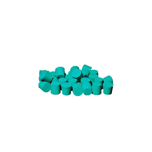 2163. TAPON DE NEOPRENO SOLIDO #10 COLOR VERDE PAQUETE C/2 PIEZAS - FISHERBRAND