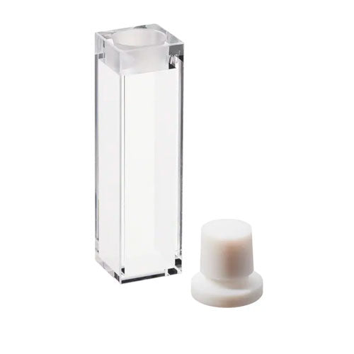 51774. CELDA DE CUARZO 1.5ML, RECTANGULAR 200-2500NM, MACRO C/TAPA DE TEFLON C/2 - FISHERBRAND