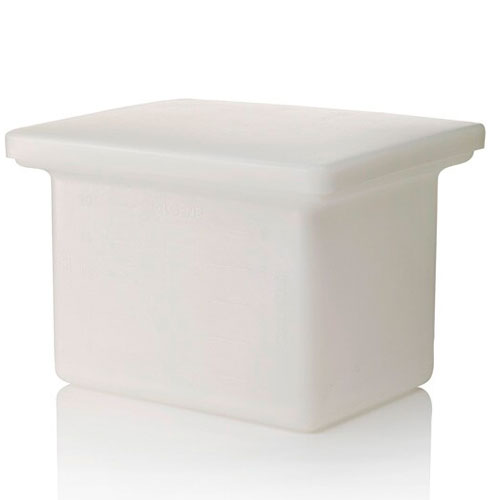 56494. TANQUE DE POLIPROPILENO RECTANGULAR 50LT (13GAL) C/TAPA NALGENE