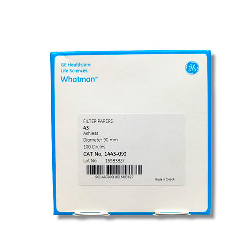 22934. PAPEL FILTRO #43 9CM C/100 WHATMAN