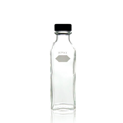 24047. FRASCO DE VIDRIO CLARO 160ML P/DILUCION DE LECHE, 45X150MM GRADUADO PAQUETE C/2 PIEZAS KIMAX