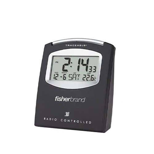 22356. RADIO RELOJ ATOMICO DIGITAL TRACEABLE DE MESA FISHERBRAND