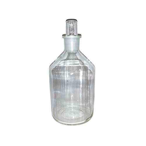 15057. FRASCO VIDRIO CLARO 1LT P/REACTIVO BOCA ANGOSTA C/TAPON ESMERILADO - PYREX