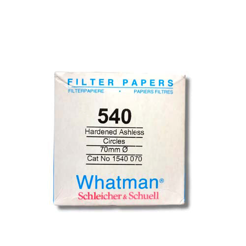 22496.  PAPEL FILTRO #540 7CM C/100 WHATMAN