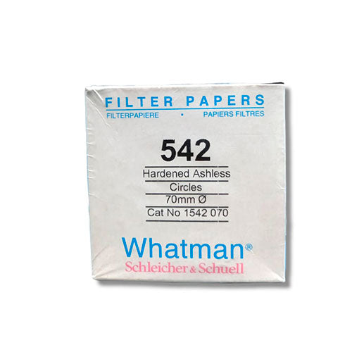 22220.  PAPEL FILTRO #542 7CM C/100 WHATMAN