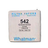 22234.  PAPEL FILTRO #542 11CM C/100 WHATMAN