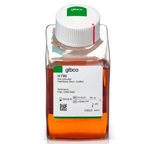 30964. SUERO FETAL BOVINO CUALIFICADO INACTIVADO POR CALOR, ORIGEN EUA 500ML GIBCO