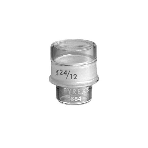 1370. PESAFILTROS DE VIDRIO PARR 4ML FORMA BAJA C/BOCA ESMERILADA 24/12 - PYREX
