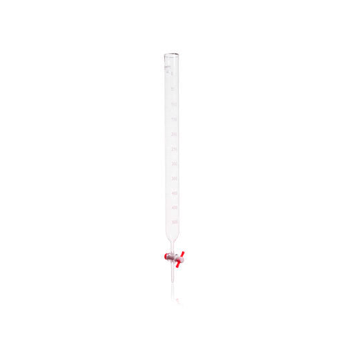 24079. BURETA DE VIDRIO 250ML DISPENSADORA C/LLAVE DE TEFLON KIMAX