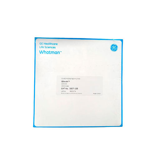 22077. PAPEL MICROFIBRA DE VIDRIO 934-AH 10.5CM C/100 WHATMAN