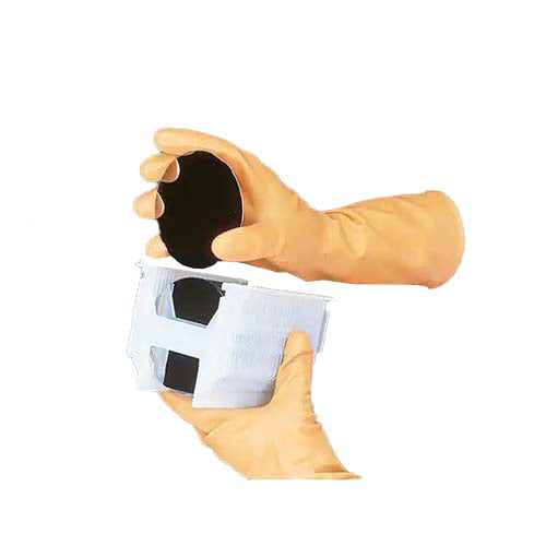 22322. GUANTES DE LATEX DE CAUCHO NATURAL COLOR NARANJA #7 SIN POLVO P/CUARTO LIMPIO DE HASTA CLASE 100, C/1 PAR, AK1815/O/7 HONEYWELL