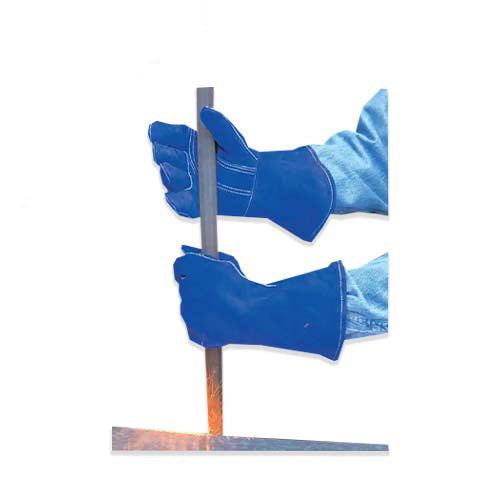 22321. GUANTES DE ALGODON AZUL P/SOLDADOR TALLA GRANDE 34.25 X 14CM