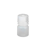 1610. FRASCO POLIETILENO ALTA DENSIDAD 8ML, FORMA REDONDA, BOCA ANGOSTA C/TAPA ROSCA DE POLIPROPILENO, NO ESTERIL PAQUETE C/10 PIEZAS - NALGENE