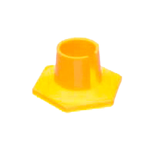 23343. BASE PLASTICO AMARILLA P/PROBETA DE 25ML PAQUETE C/5 PIEZAS KIMAX