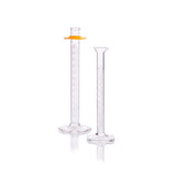 52380. PROBETA (MEDIDA CILINDRICA) DE VIDRIO 500ML CLASE A DOBLE ESCALA METRICA BLANCA BASE HEXAGONAL C/BUMPER - KIMAX