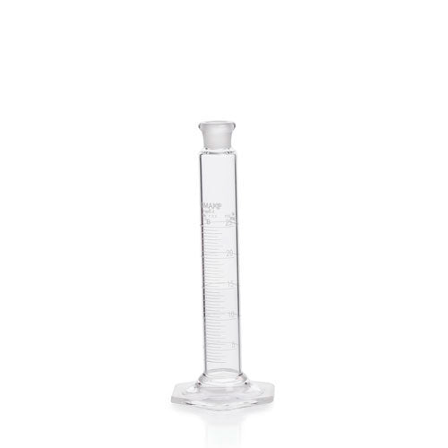 24092. PROBETA (MEDIDA CILINDRICA) DE VIDRIO 25ML CLASE B C/TAPON ESMERILADO PENNYHEAD KIMAX