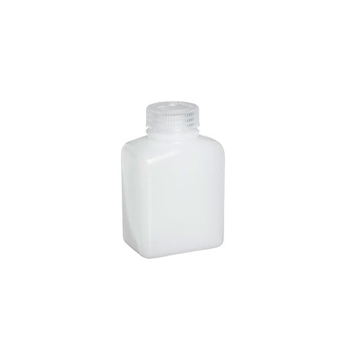 3352. FRASCO POLIETILENO ALTA DENSIDAD 1LT RECTANGULAR C/TAPON DE ROSCA POLIPROPILENO PAQUETE C/2 PIEZAS - NALGENE