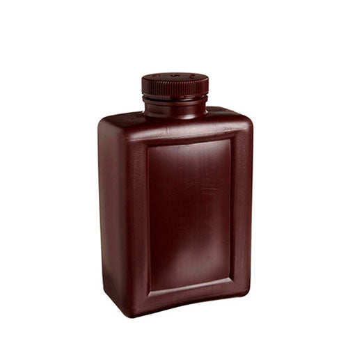 3394. FRASCO POLIETILENO ALTA DENSIDAD 2LT AMBAR RECTANGULAR - NALGENE