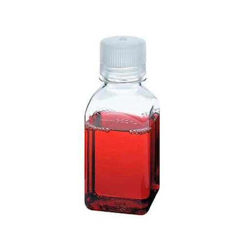 3374. FRASCO POLICARBONATO 500ML TRANSPARENTE CUADRADO BOCA ANGOSTA - NALGENE