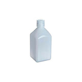 1592. FRASCO DE POLIETILENO ALTA DENSIDAD 125ML CUADRADO BOCA ANGOSTA C/TAPON DE ROSCA PP, TRANSPARENTE, NO ESTERIL PAQUETE C/10 PIEZAS NALGENE