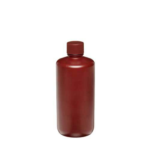 17380. FRASCO POLIETILENO ALTA DENSIDAD 500ML AMBAR BOCA ANGOSTA C/TAPON DE ROSCA PAQUETE C/1 PIEZAS - WHEATON