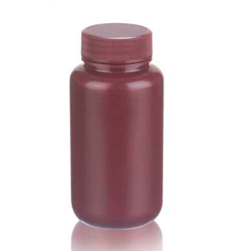 17373. FRASCO POLIETILENO ALTA DENSIDAD 250ML AMBAR BOCA ANCHA PAQUETE C/2 PIEZAS - WHEATON