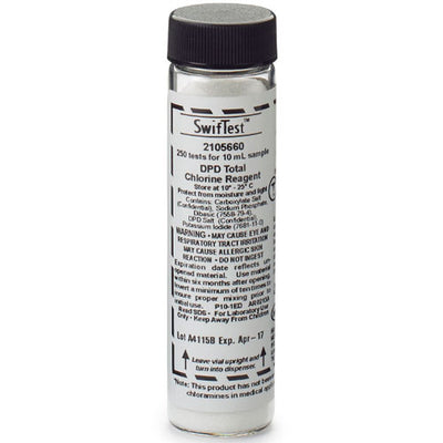 54867. REACTIVO DPD CLORO TOTAL VIAL (RECAMBIO) P/DISPENSADOR SWIFTEST C/250 PRUEBAS HACH