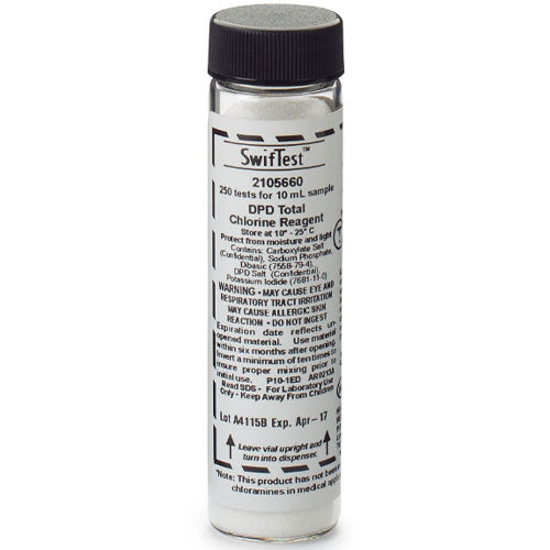54867. REACTIVO DPD CLORO TOTAL VIAL (RECAMBIO) P/DISPENSADOR SWIFTEST C/250 PRUEBAS HACH
