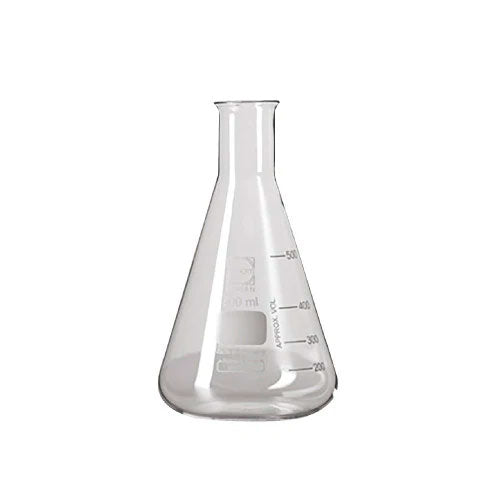 52353. MATRAZ ERLENMEYER DE VIDRIO 250ML CUELLO ESTRECHO GRADUADO C/2 - DURAN