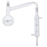 51675. APARATO DE DESTILACION DE VIDRIO 500ML COMPLETO, INCLUYE MATRAZ C/JUNTA 19/38, TAPON Y CONDENSADOR GRAHAM 200MM - KIMAX
