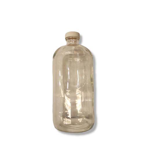 22510. FRASCO DE VIDRIO CLARO 1LT BOCA ANGOSTA WHEATON