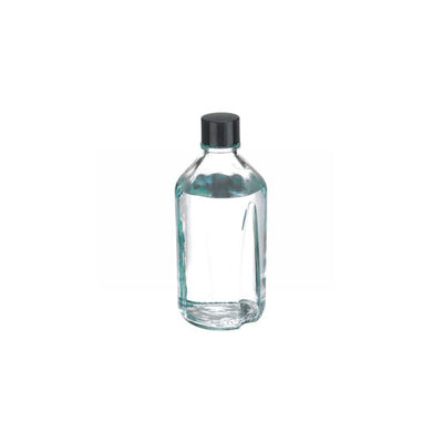 24090. FRASCO DE VIDRIO CLARO 1LT C/TAPA DE BAQUELITA DE ROSCA, SIN GRADUACION WHEATON