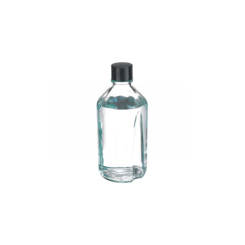 24090. FRASCO DE VIDRIO CLARO 1LT C/TAPA DE BAQUELITA DE ROSCA, SIN GRADUACION WHEATON
